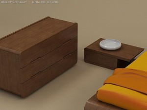 flo bedroom set 3Dモデル