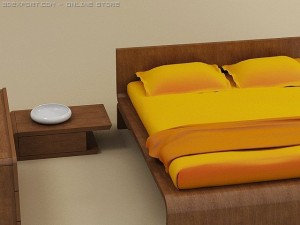 flo bedroom set 3Dモデル