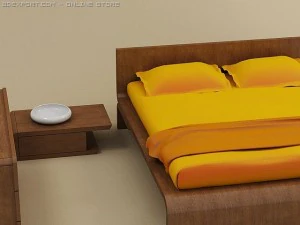 flo bedroom set 3D Model