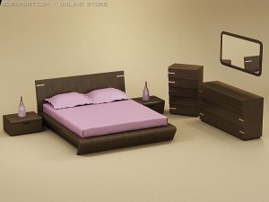 oreon bedroom set 3Dモデル