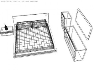 oreon bedroom set 3D Model