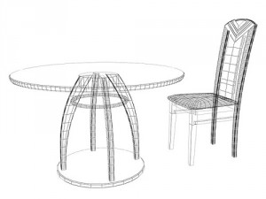 dining set 3D Model