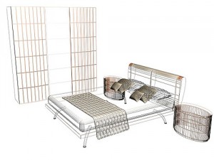 bedroom set-star 3Dモデル