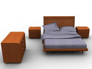 bedroom set1 3D Model