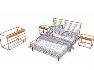 bedroom set1 3D Model