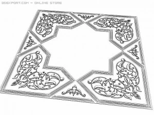 decorative element in arabic s 3D Model
