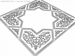 decorative element in arabic s 3D Model