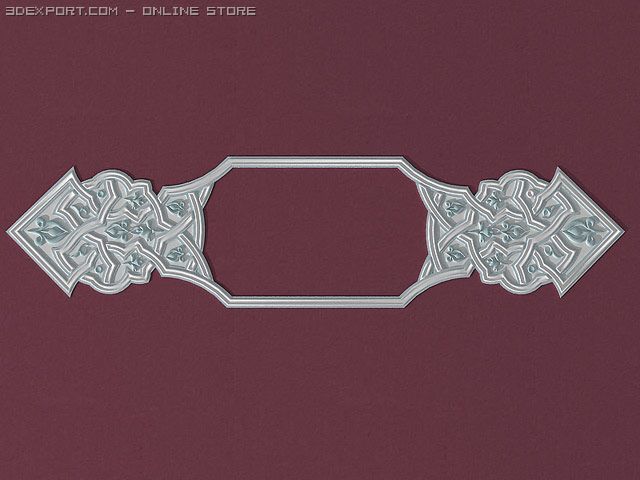 east arabic decorative elem 3Dモデル .c4d .max .obj .3ds .fbx .stl .blend 