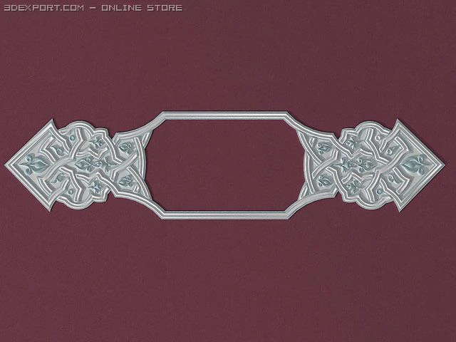 east arabic decorative elem 3D Model .c4d .max .obj .3ds .fbx .stl .blend 