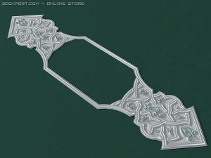 east arabic decorative elem 3D Model
