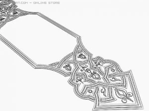east arabic decorative elem 3D Model