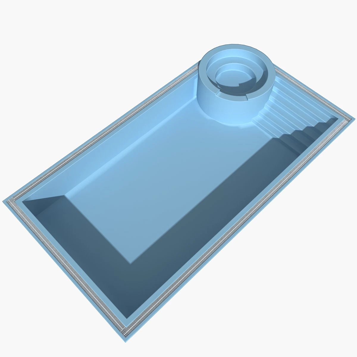 swimming pool 01 3D Model .c4d .max .obj .3ds .fbx .stl .blend 