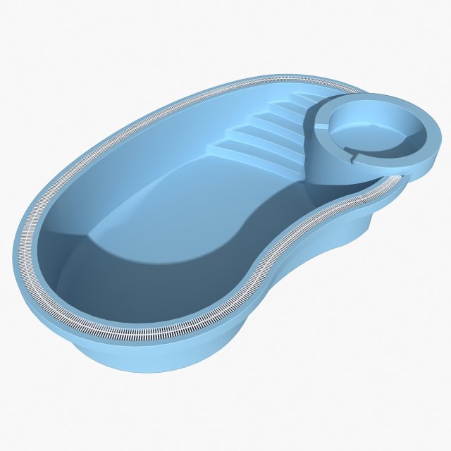 swimming pool 02 3D 模型 .c4d .max .obj .3ds .fbx .stl .blend 
