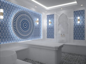 white turkish hamam 3D 模型