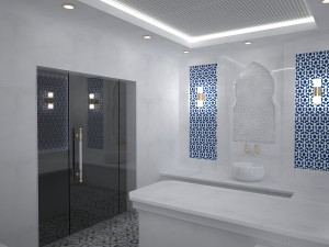 white turkish hamam 3D 模型