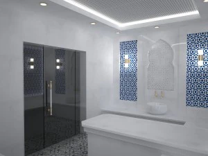 white turkish hamam 3D Model