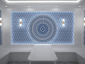 white turkish hamam 3D 模型