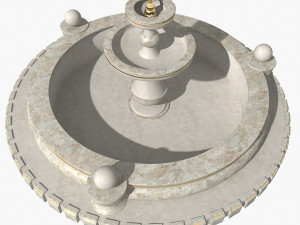 marble fountain Modèle 3D