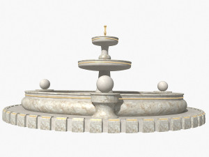 marble fountain Modèle 3D