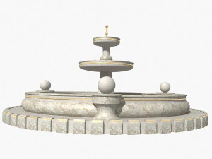 marble fountain 3D Model