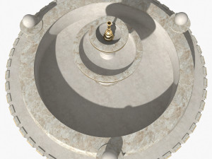marble fountain Modèle 3D