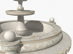 marble fountain Modèle 3D
