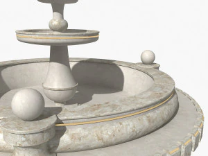 marble fountain 3D Model