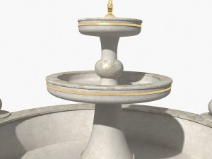marble fountain Modèle 3D