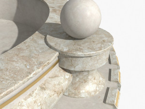 marble fountain Modèle 3D