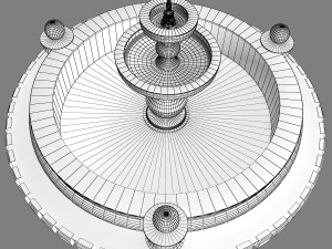 marble fountain Modèle 3D