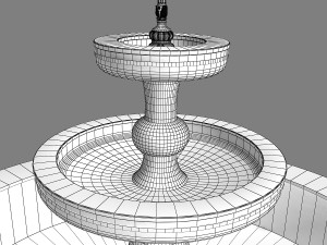 marble fountain Modèle 3D