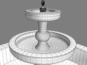 marble fountain 3D Model