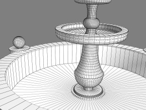 marble fountain Modèle 3D