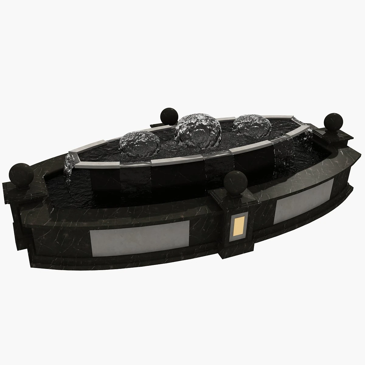 dark fountain 3D Model .c4d .max .obj .3ds .fbx .stl .blend 