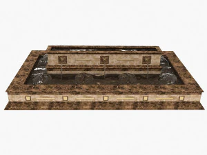 marble fountain 2 3D Model