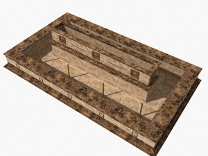 marble fountain 2 3D मॉडल