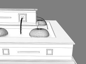 marble fountain 2 3D Model