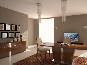 living room furniture set 01 3D-Modell