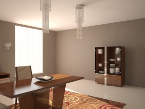living room furniture set 01 3D-Modell