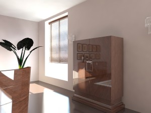 living room furniture set 02 3D-Modell