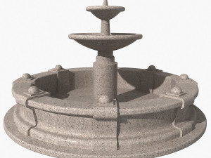 granite fountain 3D Модель