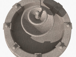granite fountain 3D मॉडल