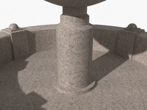 granite fountain 3D Model