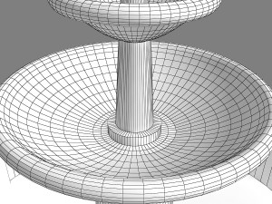 granite fountain 3D मॉडल