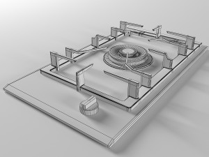 cooktop 01 Modelo 3D
