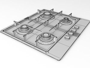 cooktop 02 3Dモデル