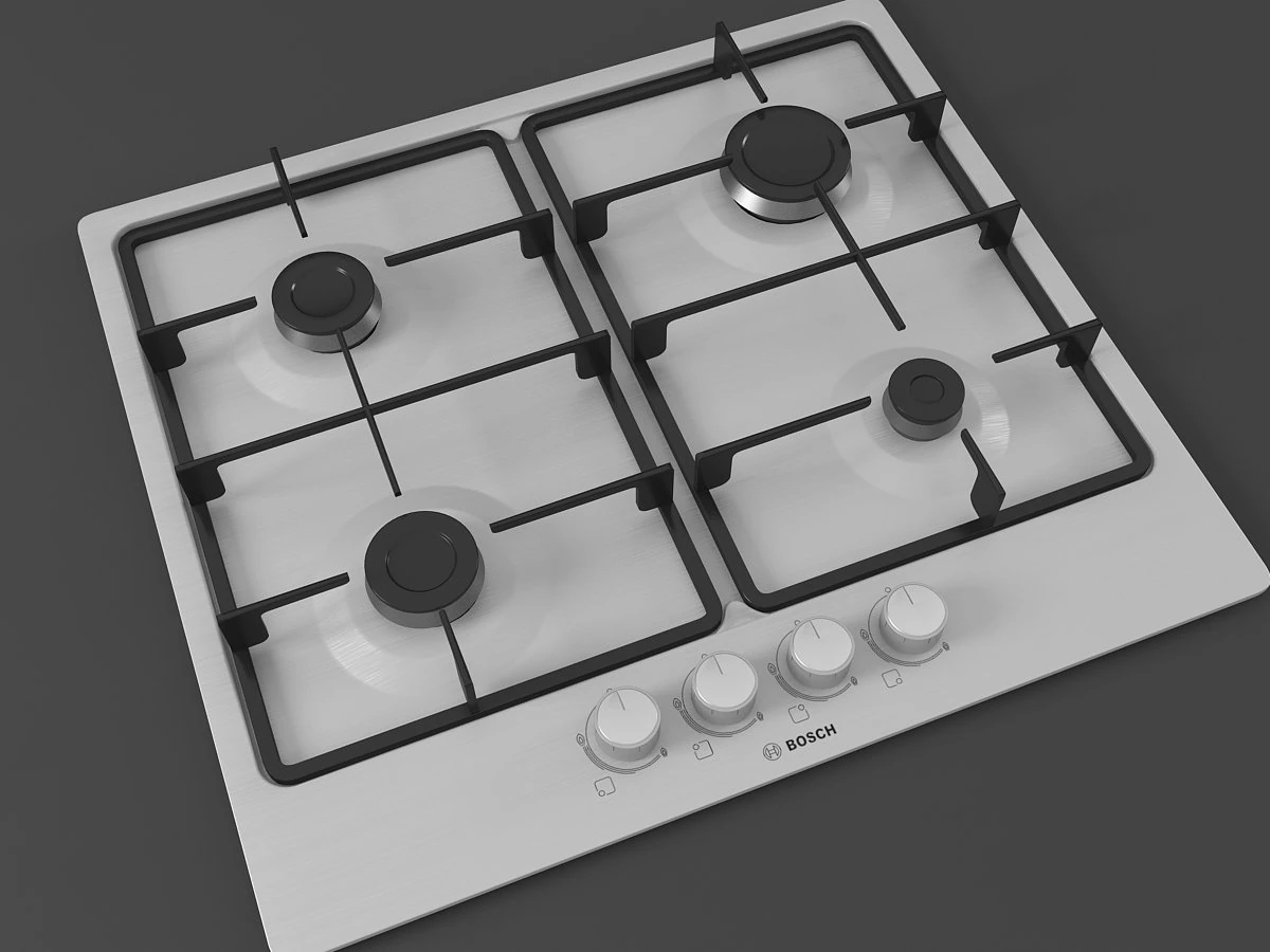 cooktop 03 3D Model .c4d .max .obj .3ds .fbx .stl .blend 