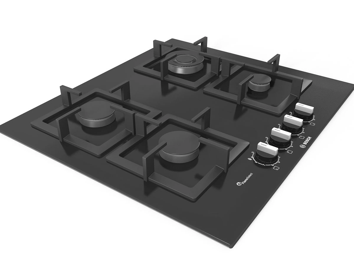 cooktop 04 3D Model .c4d .max .obj .3ds .fbx .stl .blend