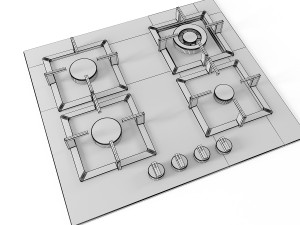 cooktop 04 3D-Modell