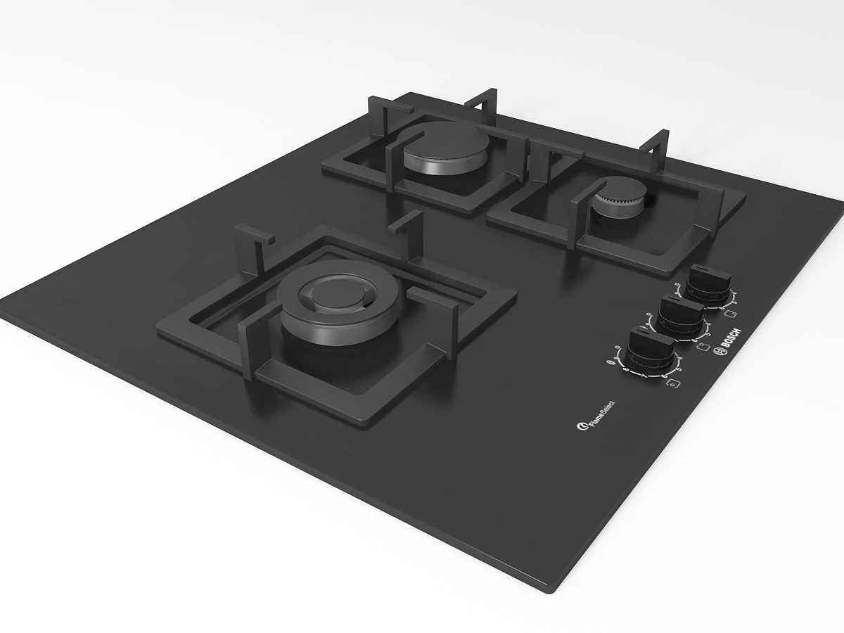 cooktop 05 3D Model .c4d .max .obj .3ds .fbx .stl .blend 